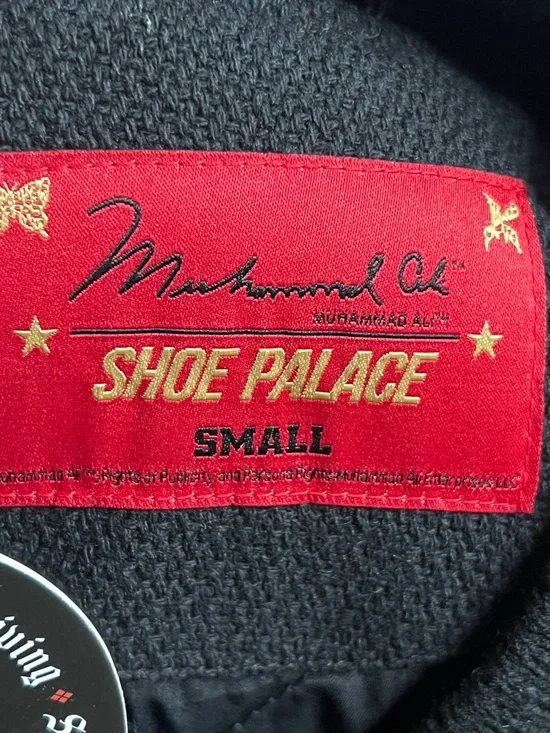 NWT Shoe Palace x Muhammad Ali Worldwide Black Embroidered Varsity Jacket